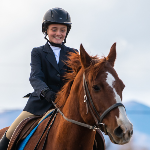 Smiling during the ride