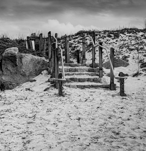 Stairway on the beach